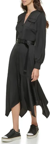 Miniatura 3 de Karl Lagerfeld Paris Vestido deportivo de manga larga para mujer