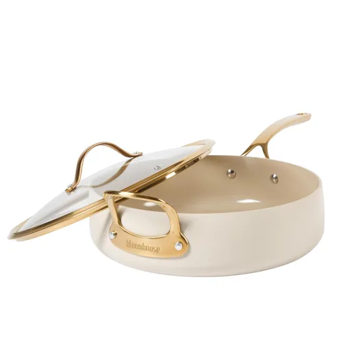 Miniatura 7 de bloomhouse - Dos veces ganador de los Favoritos de Oprah - Sartén de aluminio resistente de 6 QT con revestimiento cerámico antiadherente libre