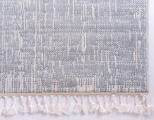 Miniatura 9 de Unique Loom Hygge Shag Collection - Alfombra moderna de inspiración marroquí, afelpada y acogedora, 2.2 x 3 pies, color azul/azul marino