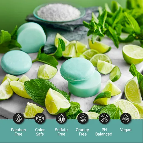 Miniatura 2 de Juego de barra de champú y acondicionador fortalecedor con proteína de agua de arroz y aceite de argán, vegano, sin sulfatos, sin ftalatos, sin