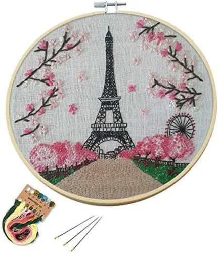 Arte Vita Kit de iniciación de bordado Torre Eiffel París patrón gama completa DIY Principi