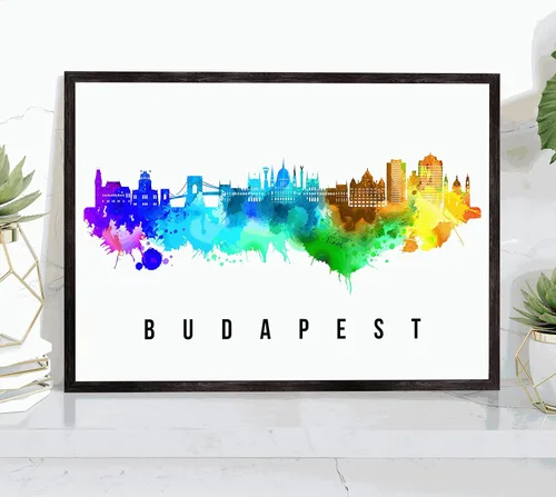 Miniatura 44 de Póster de Kazan Skyline Russia, pintura de paisaje urbano de Kazán, póster de Rusia, impresión de paisaje urbano de Kazán y monumentos, arte