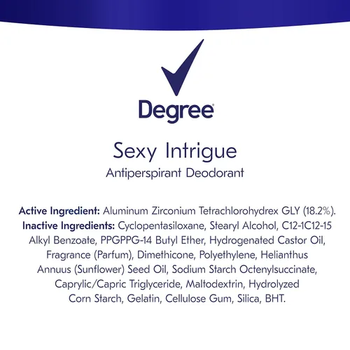 Miniatura 12 de Degree Advanced MotionSense Desodorante Antitranspirante 4 Unidades Protección contra el Sudor y Olor de 72 Horas Sexy Intrigue Desodorante