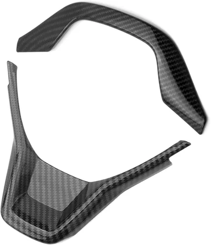 x xotic tech Cubierta decorativa del marco superior e inferior del lado del conductor, estilo de fibra de carbono, compatible con Honda Accord 10ª 2