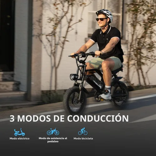 Miniatura 4 de AVDLBIKE Bicicleta eléctrica, bicicleta eléctrica de 16 pulgadas con neumáticos gruesos para adolescentes/adultos, bicicleta eléctrica pequeña