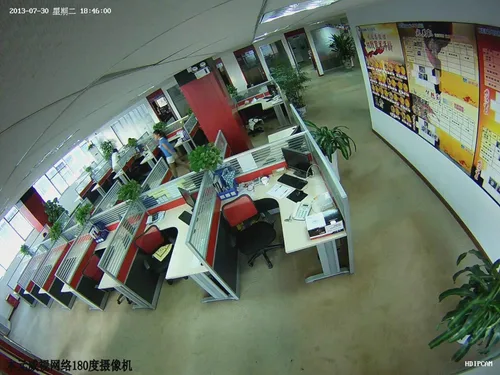 Miniatura 6 de Cámara de vigilancia de seguridad HD 1080P 2MP de 180 grados con cable coaxial Fisheye, lente de 1.7mm, cámara domo de súper gran angular