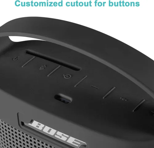 Miniatura 5 de Funda protectora de silicona con asa compatible con Bose SoundLink Color Speaker II (gris oscuro)
