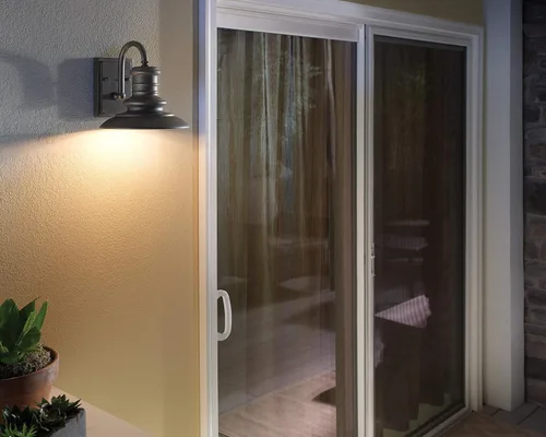 Miniatura 2 de Feiss OL9004TRD Redding Station - Farol de pared para iluminación de patio al aire libre, níquel satinado, 1 luz