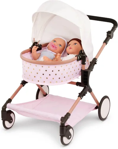 Miniatura 8 de LullaBaby Muñecas gemelas realistas de 14 pulgadas - Tonos de piel claros y ojos azules - Cuerpos suaves y trajes extraíbles - Sombrero, diadema