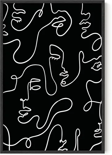 Miniatura 9 de HAUS AND HUES Impresión artística minimalista de mujer, póster de figura femenina, arte abstracto de pared neutro, arte de pared de dibujo lineal