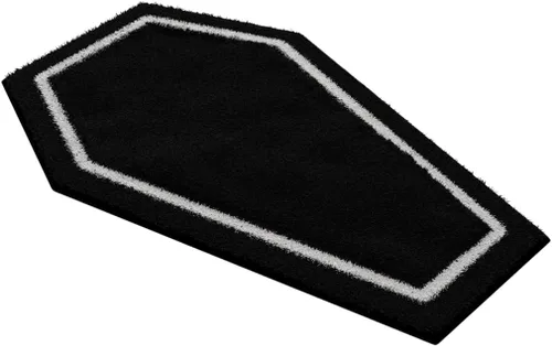 Miniatura 10 de Tapete de Baño de Murciélago - Alfombra de Baño Gótica Negra, Microfibra Antideslizante de Secado Rápido, Felpa Suave para Decoración de Halloween