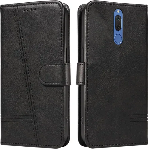 Miniatura 171 de Funda con tapa para Huawei Nova Lite 3, protección de 360 grados, a prueba de golpes, de piel sintética, con función atril y 3 ranuras