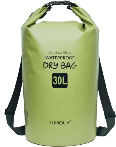 Miniatura 23 de YUMQUA Bolsas secas impermeables 5L/10L/20L/30L/40L para mujeres y hombres, bolsa seca flotante enrollable bolsa de almacenamiento impermeable