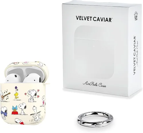 Miniatura 6 de Velvet Caviar Compatible with AirPods Case 2nd and 1st Generation - Cute Protective Hard Cover for Women - Blue Aquamarine Polka Dot
