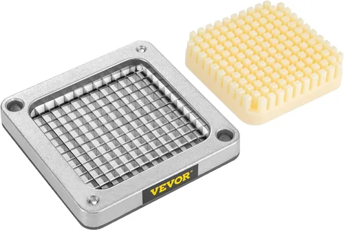 Miniatura 4 de VEVOR Cuchilla de repuesto para picadora, 1/4 pulgada, conjunto de 3 cuchillas para freír papas fritas con 6 cuchillos extra, partes de picadora