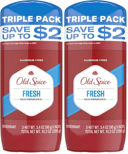 Miniatura 8 de Desodorante Old Spice sin aluminio para hombres, alta resistencia, defensa contra el sudor y protección contra el olor 24/7, frescura duradera