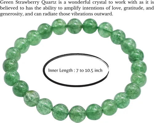 Miniatura 606 de Amazing Gemstone Crystal Bracelet for Women Men's Gifts - Protection Healing Crystal Bracelet - 8mm Gemstone Beaded Stretchable Bracelet Pulseras