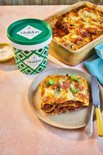 Miniatura 12 de Maldon Sal, hojuelas de sal marina, 20 oz (570 g), tina resellable – Kosher, natural y gourmet en forma de pirámide, perfecta para una amplia gama