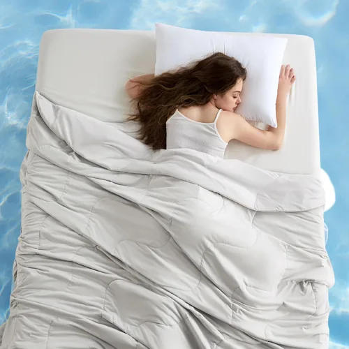 Miniatura 20 de Bedsure - Mantas refrescantes para quienes tienen calor al dormir, cobija ligera para verano, fría, para sudores nocturnos, transpirable, cómoda