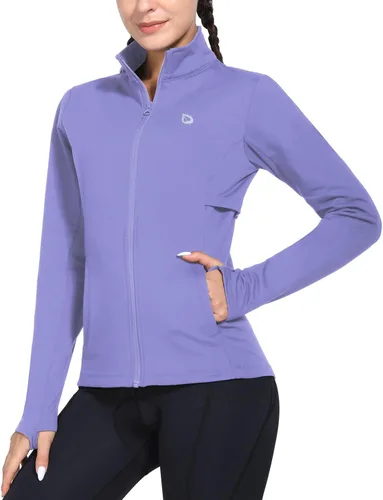 Miniatura 16 de baleaf Chaqueta de Running de Forro Polar para Mujer Resistente al Agua con Cremallera Completa Equipo para Clima Frío Invernal Chaquetas Térmicas