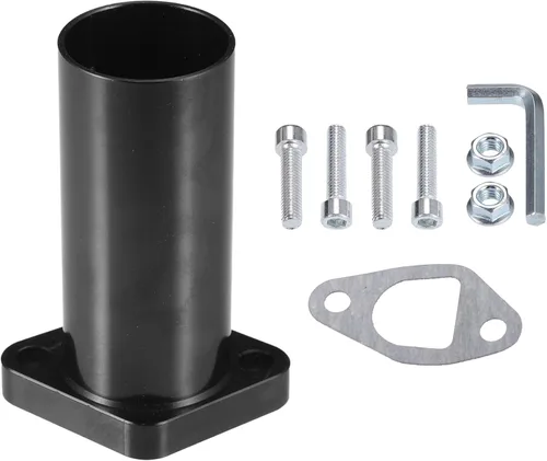 uxcell Tubo de admisión múltiple de entrada para carburador PWK24, motor de mini bicicleta Go Kart, tubo de admisión universal de carreras, 1 juego,