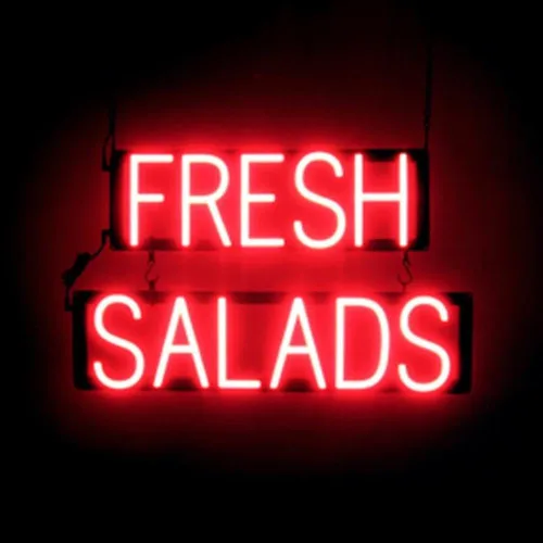 Miniatura 15 de SpellBrite DELI Sign Letrero relacionado con delicatessen con aspecto neón, fuente de luz LED azul 13.4 x 6.3 pulgadas
