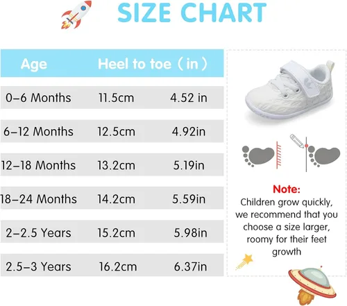 Miniatura 2 de FEETCITY Zapatillas de bebé para niños y niñas zapatos de primera caminata zapatos de cuna para recién nacidos zapatos de meter