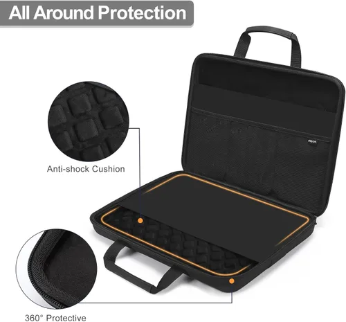 Miniatura 3 de MOSISO Funda rígida para portátil de 15.6-16 pulgadas, funda protectora para portátil de 15 pulgadas a prueba de golpes y agua, carcasa dura