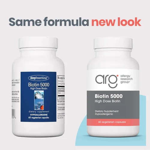 Miniatura 2 de ARG Biotin 5000 - Proporciona 5000 mcg de biotina - Vitamina B - Apoyo al metabolismo y producción de energía - Suplemento para el cabello, la piel