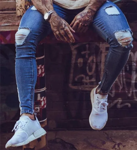 Miniatura 3 de Pantalones de mezclilla ajustados para hombre