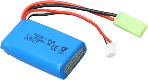 Miniatura 2 de plplaaoo 7.4V 850mAh batería de litio 703048 profesional ligera fuente de alimentación de alto rendimiento para WLToys V912 V262 V333 V353 BQ202 RC