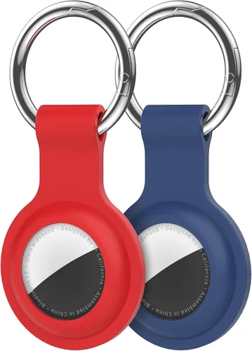 Miniatura 17 de Paquete de 4 llaveros compatibles con AirTag para AirTag de 1ª y 2ª generación, para AirTag de 1ª y 2ª generación, funda para AirTag, rastreador