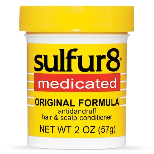 Acondicionador Sulfur8 medicado regular, fórmula anticaspa para cabello y cuero cabelludo, 2 oz, paquete de de 1