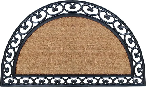 Miniatura 50 de A1HC Tapete para Puerta de Fibra de Coco Natural y Caucho, 30"x48" – Grueso, Duradero, Resistente, Anti-Desprendimiento, Resistente a