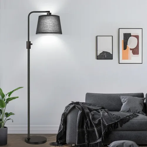Miniatura 17 de Nintiue Lámpara de pie dorada regulable, bombilla LED Edison de 1000 lm incluida, lámparas de pie de arco para sala de estar con base de mármol