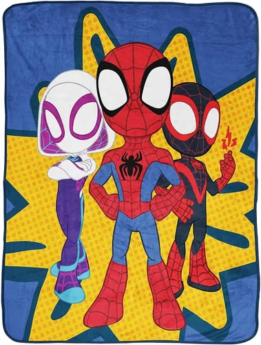 Miniatura 10 de Marvel Avengers 2 Cobija de felpa, 50 x 60 pulgadas, S Azul - Coches