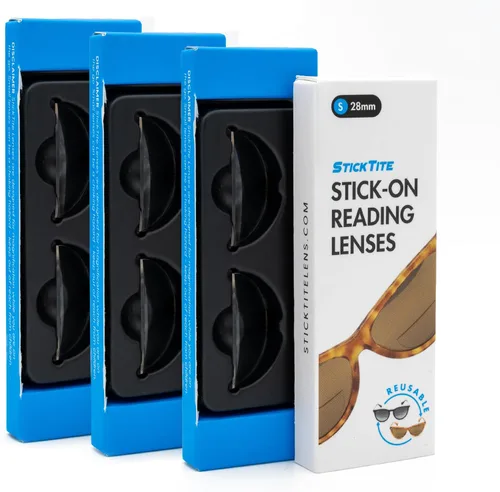 Miniatura 9 de StickTite Lenses Small 28mm stick-on bifocal lens, convert sunglasses into magnified bifocal reading glasses