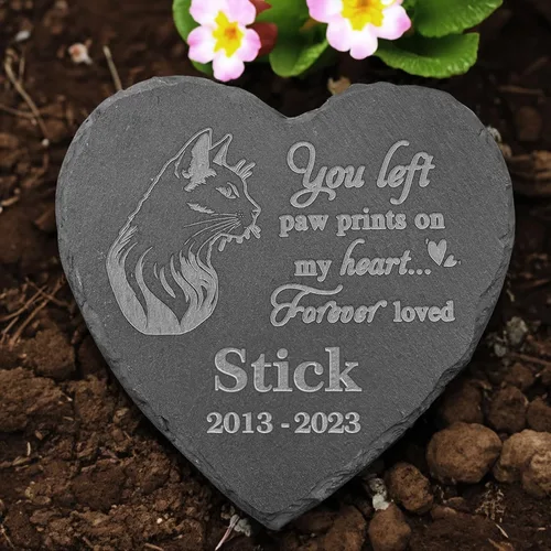 Miniatura 18 de Regalo conmemorativo de la pérdida de perro, piedra conmemorativa personalizada para mascotas, lápida de condolencias para perros por pérdida