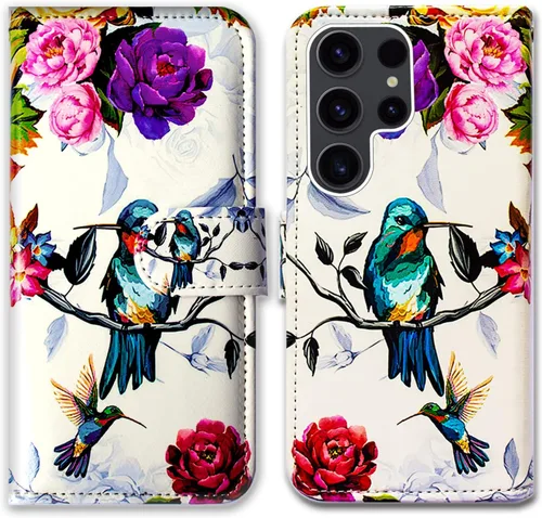 Miniatura 13 de Bcov Funda para Galaxy S23 Ultra, funda de piel con tapa para Samsung Galaxy S23 Ultra con ranura para tarjeta y soporte para Samsung Galaxy S23