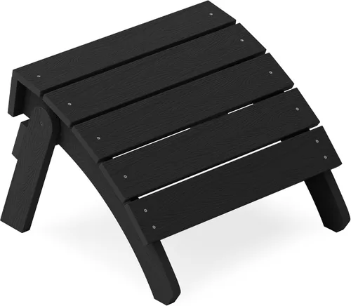 Miniatura 25 de YEFU Adirondack - Juego de 2 otomanas Adirondack, reposapiés de patio, reposapiés Adirondack plegable, resistente a la intemperie para silla Gris