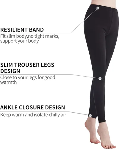 Miniatura 4 de Ropa interior térmica para mujer Long Johns conjuntos de ropa interior térmica para mujer, capa base ultra suave, regalos con caja