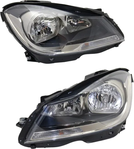Garage-Pro Faro delantero compatible con Mercedes Benz C250 2012-2015, compatible con Mercedes Benz C350 2012-2015, compatible con Mercedes Benz C63