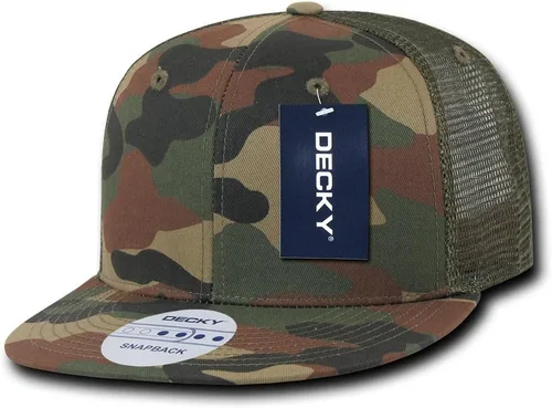 Miniatura 9 de DECKY Gorra de camionero de factura plana de 6 paneles