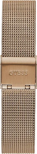 Miniatura 3 de GUESS Reloj analógico de cuarzo para mujer con correa de acero inoxidable, oro rosa, 184 (Modelo GW0031L3)