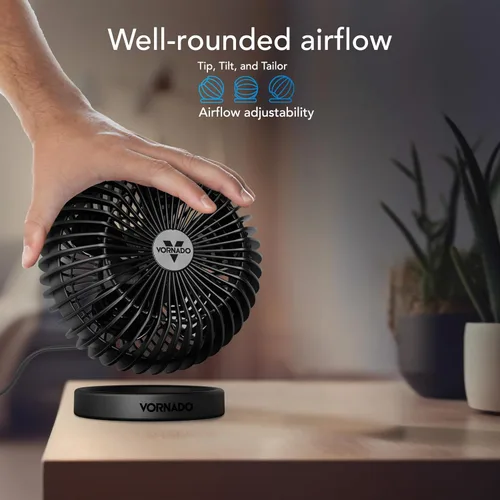 Miniatura 3 de Ventilador personal ajustable Vornado SPHERE, funcionamiento silencioso, flujo de aire de enfriamiento dirigido, 2 ajustes de velocidad, control