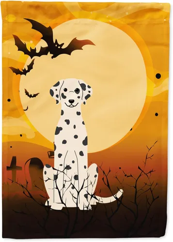 Miniatura 194 de Caroline's Treasures BB4307GF - Bandera de Halloween Airedale para jardín, bandera decorativa para patio exterior, obras de arte de patio, macizos