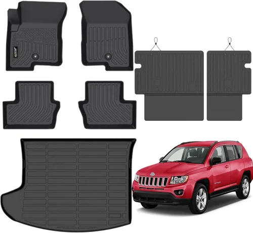 Miniatura 114 de Juego completo de tapetes de auto para todo tipo de clima, revestimiento automotriz para piso y maletero