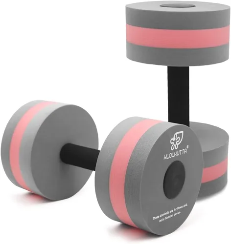 Mancuernas acuáticas, 2 unidades, de espuma para ejercicio aeróbico en agua, mancuernas de resistencia para piscina, barras de mano para ejercicios