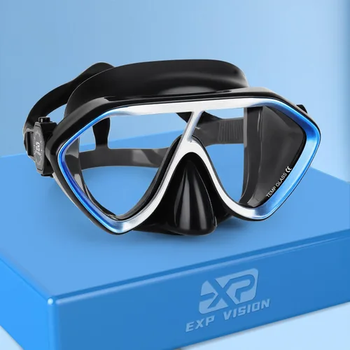 Miniatura 9 de Máscara de buceo para adultos – Máscara de esnórquel antivaho de alta calidad, cómodas y a prueba de fugas, gafas de natación con cubierta de nariz