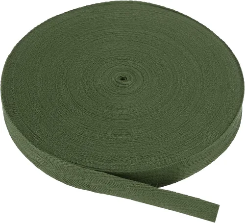 Miniatura 197 de PATIKIL Cinta de sarga de algodón de 1 pulgada, 50 yardas, cinta de algodón, cinta de encuadernación al bies, cinta de espiga para costura, Verde